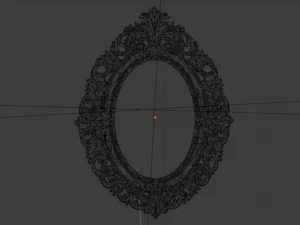 Classic mirror frame 01 3D Print Model