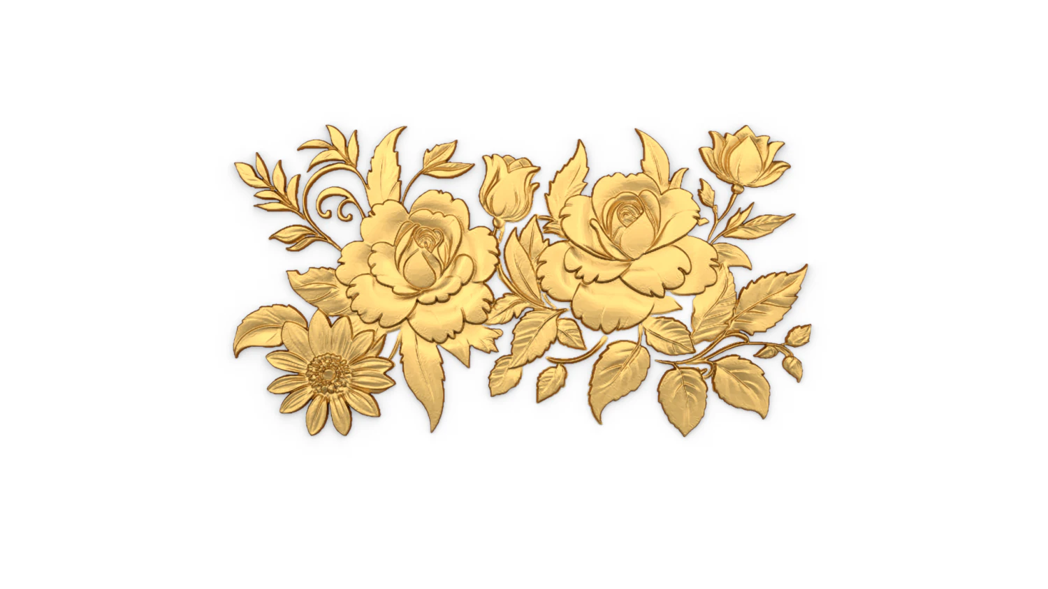 3D decor set ornament 01 3D Print Model .c4d .max .obj .3ds .fbx .stl .blend 