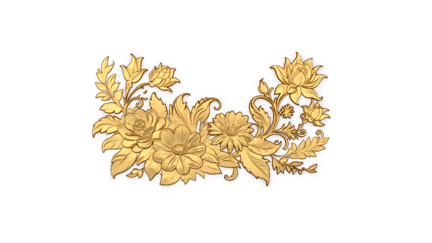 3D decor set ornament 02 3D Print Model .c4d .max .obj .3ds .fbx .stl .blend