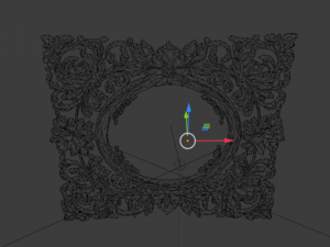 Plaster decorative frame ornament 01 3D-Modell