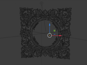 Plaster decorative frame ornament 01 3D-Modell