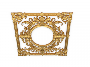 Plaster decorative frame ornament 02 Modèle 3D