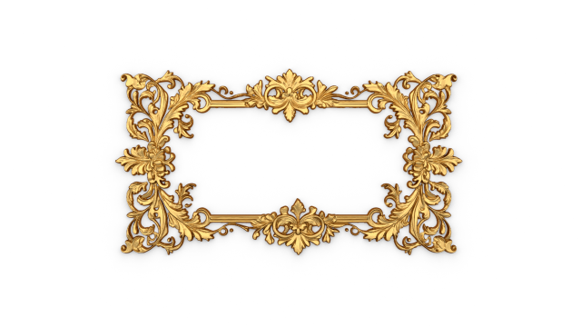 Plaster decorative frame ornament 02 3Dモデル .c4d .max .obj .3ds .fbx .stl .blend 