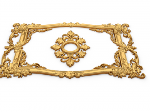 Plaster decorative frame ornament 03 3D Model
