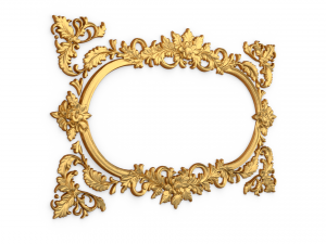 Plaster decorative frame ornament 05 3Dモデル