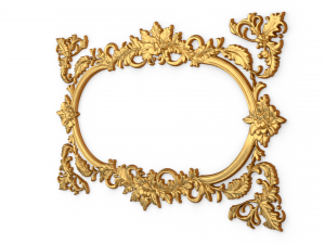 Plaster decorative frame ornament 05 3Dモデル