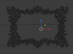 Plaster decorative frame ornament 06 3Dモデル