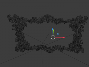 Plaster decorative frame ornament 06 3Dモデル