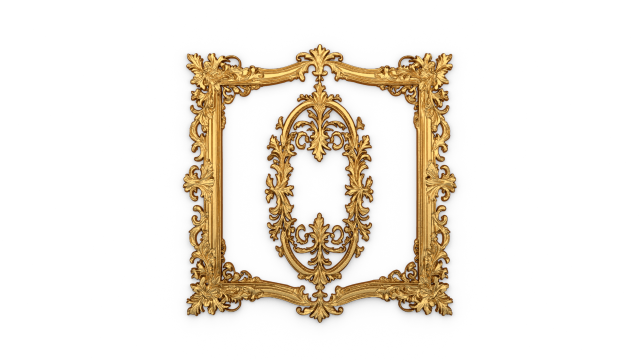 Plaster decorative frame ornament 08 3D 모델 .c4d .max .obj .3ds .fbx .stl .blend 