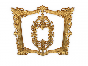 Plaster decorative frame ornament 08 3D 모델