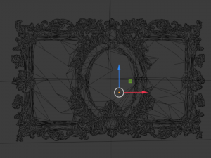 Plaster decorative frame ornament 09 Modèle 3D