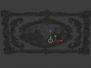 Plaster decorative frame ornament 10 Model 3D