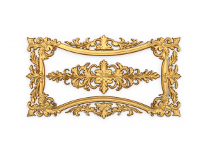 Plaster decorative frame ornament 12 3D मॉडल