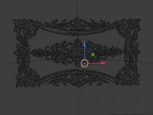 Plaster decorative frame ornament 12 3D Model
