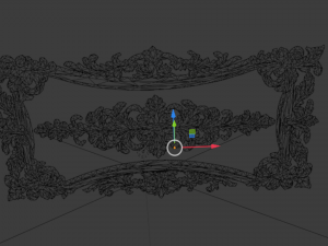 Plaster decorative frame ornament 12 Modelo 3D