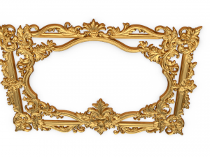 Plaster decorative frame ornament 12 3Dモデル