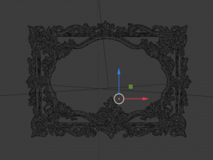Plaster decorative frame ornament 12 3Dモデル