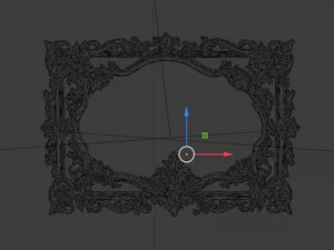 Plaster decorative frame ornament 12 3D Model