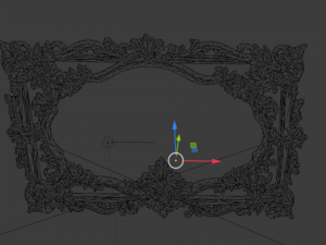 Plaster decorative frame ornament 12 3Dモデル