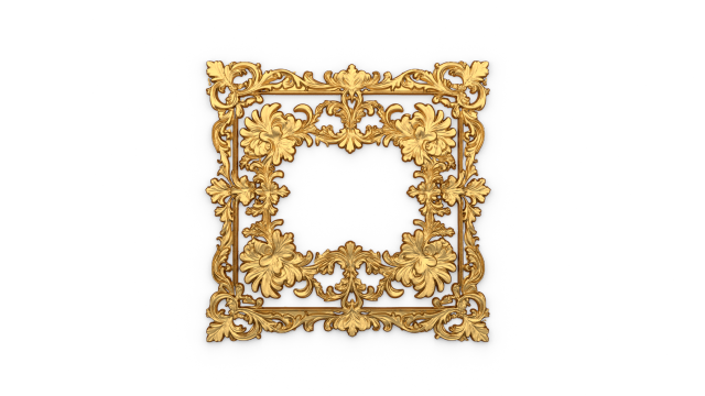 Plaster decorative frame ornament 13 3D-Modell .c4d .max .obj .3ds .fbx .stl .blend 