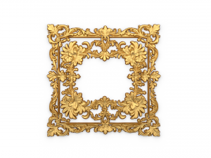 Plaster decorative frame ornament 13 3D 모델