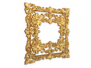 Plaster decorative frame ornament 13 3D-Modell