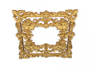 Plaster decorative frame ornament 13 3D Model