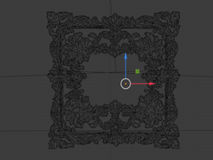 Plaster decorative frame ornament 13 3D-Modell