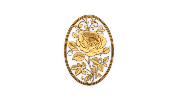Classic oval carved decor ornament 06 Modelo 3D .c4d .max .obj .3ds .fbx .stl .blend 