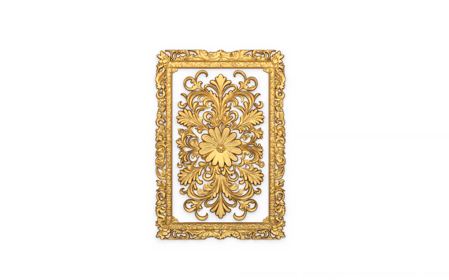 Classical door decor 01 3D Model .c4d .max .obj .3ds .fbx .stl .blend 