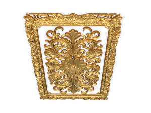 Classical door decor 01 Modello 3D