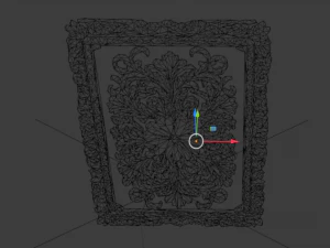 Classical door decor 01 3D Model