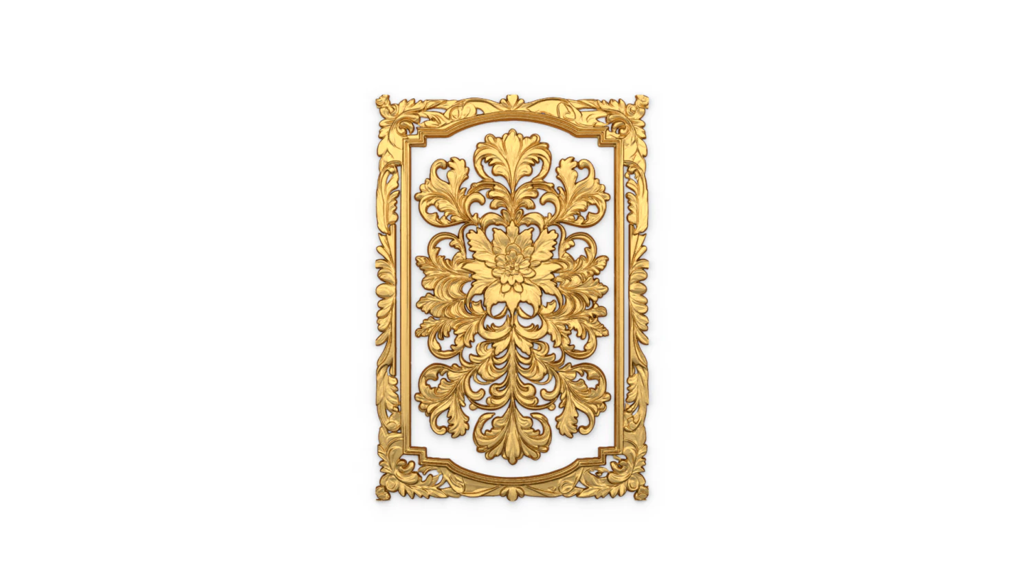 Classical door decor 04 3D Model .c4d .max .obj .3ds .fbx .stl .blend
