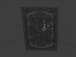 Classical door decor 04 3D Model