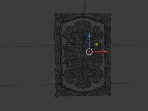 Classical door decor 04 3D 모델