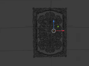 Classical door decor 04 3D Model