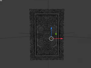 Classical door decor 04 3D Model