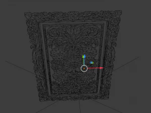 Classical door decor 04 3D Model