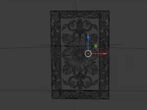 Klassiek deurdecor 05 3D Model