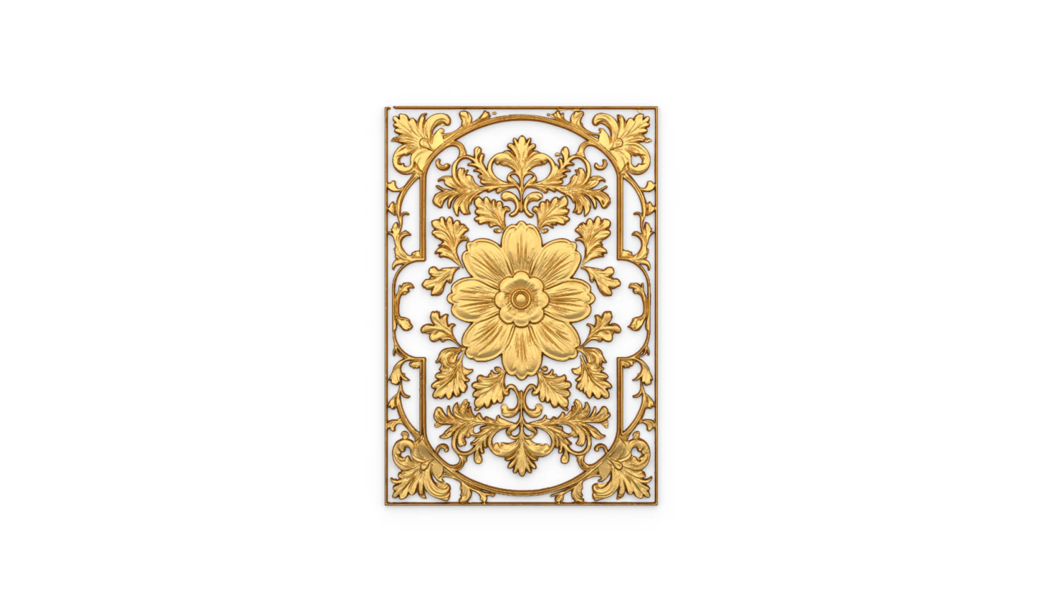 Classical door decor 06 3D Model .c4d .max .obj .3ds .fbx .stl .blend 