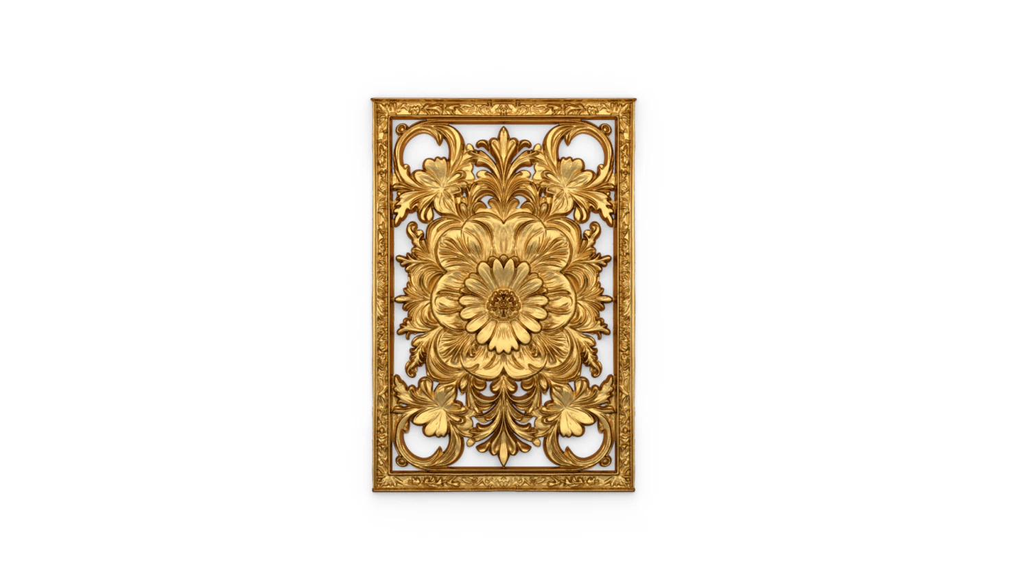Classical door decor 07 3D Model .c4d .max .obj .3ds .fbx .stl .blend