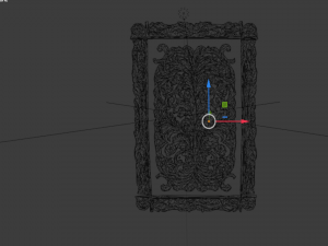 Classical door decor 09 Modello 3D