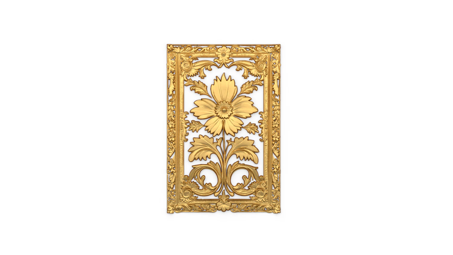 Classical door decor 11 3D Model .c4d .max .obj .3ds .fbx .stl .blend 