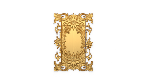 Classical door decor 12 3D Model .c4d .max .obj .3ds .fbx .stl .blend 