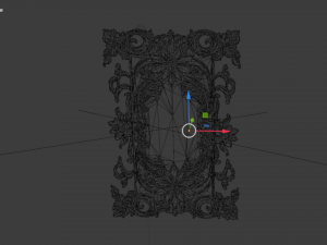 Classical door decor 12 3D Model