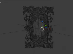 Classical door decor 12 3D Model
