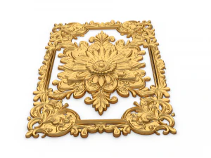 Klasik kapı dekoru 13 3D Model