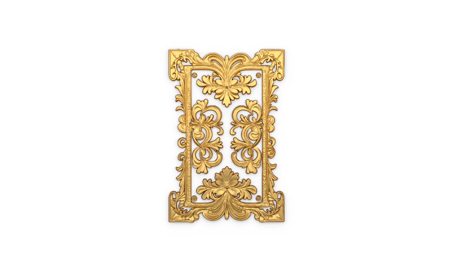 Classical door decor 15 3D Model .c4d .max .obj .3ds .fbx .stl .blend 