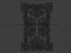 Classical door decor 15 3D Model