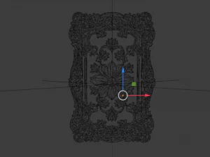Classical door decor 16 3D Model